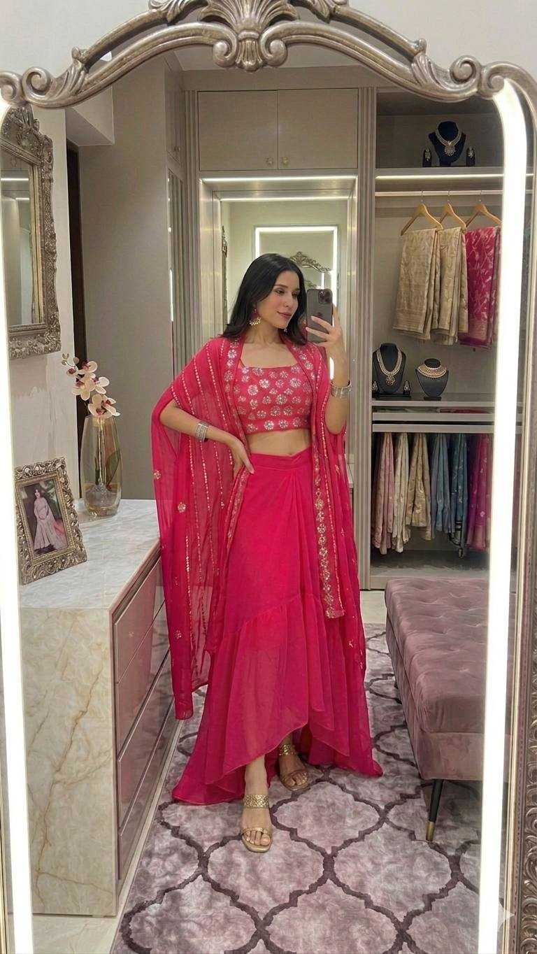 YNF Wholesale Georgette Indo Western Dresses RIN213 316 | Surat Manufacturer