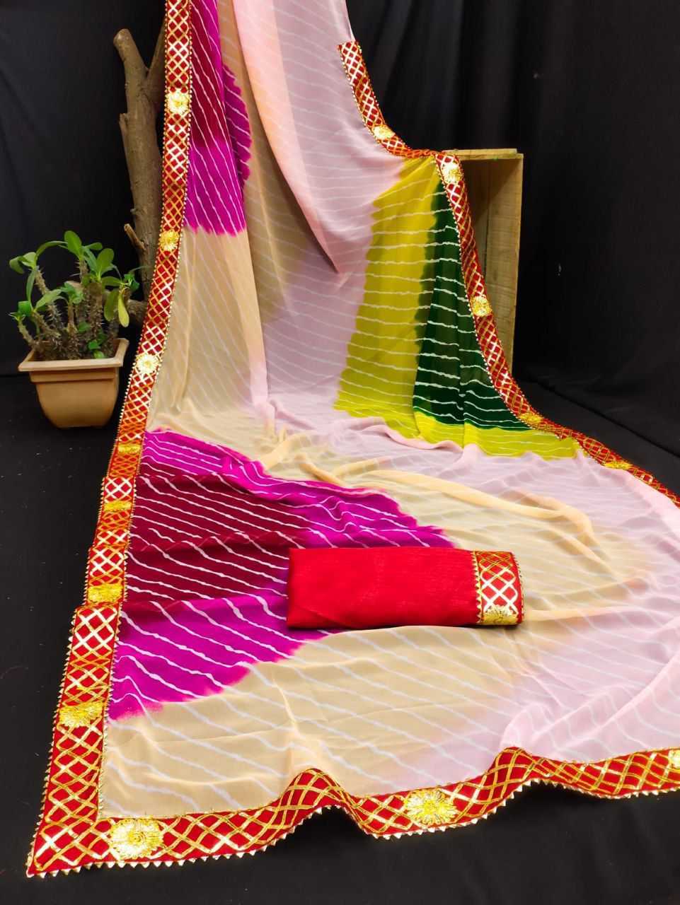 YNF Wholesale Georgette Ladies Sarees RIN102 | Surat Manufacturer