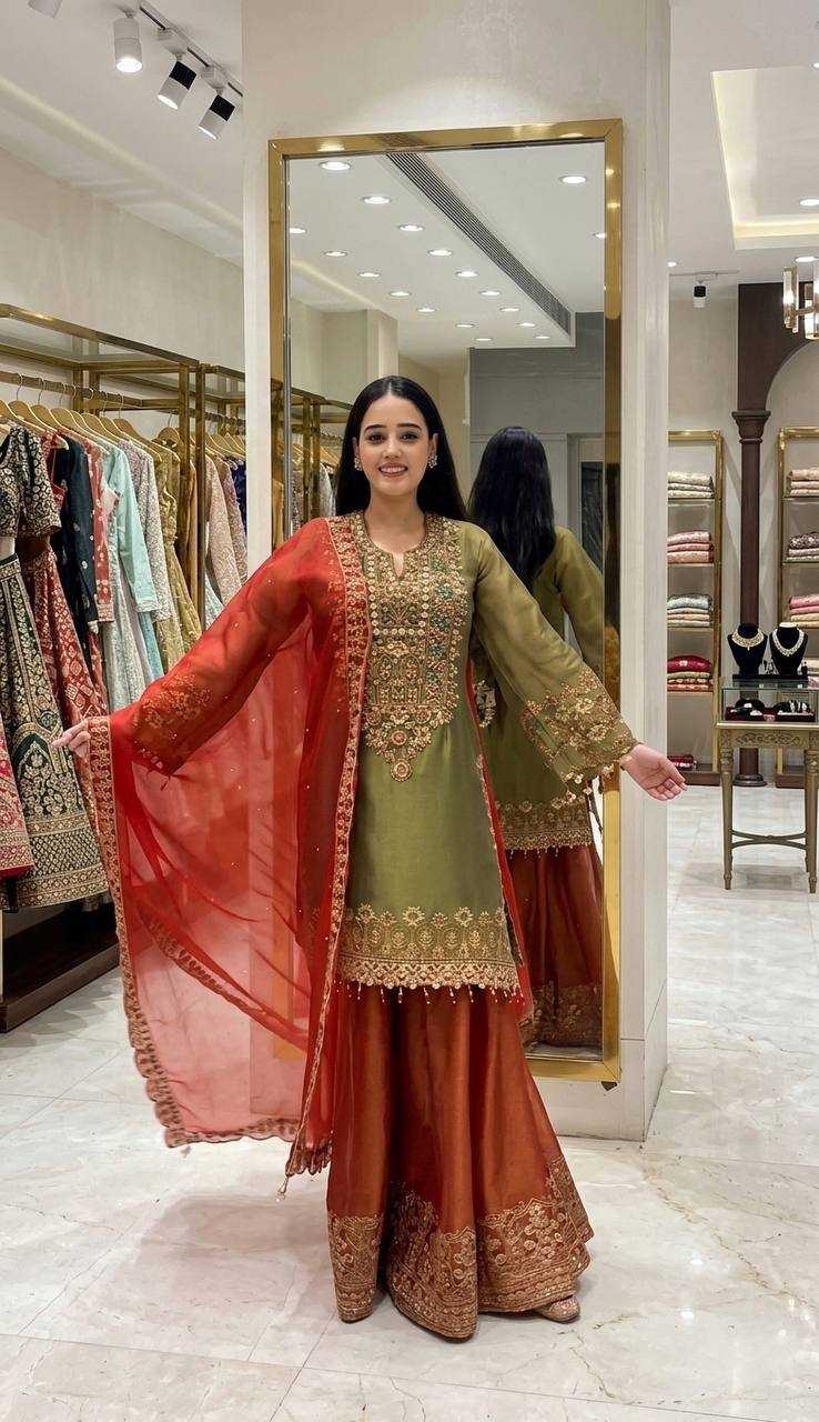 YNF Wholesale Heavy Roman Silk Sharara Salwar Suits KESH499 539 | Surat Manufacturer