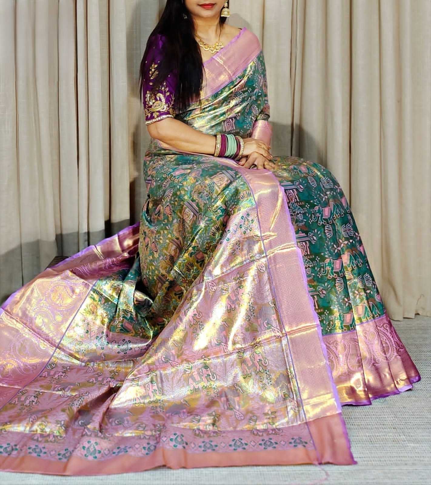 YNF Wholesale Kanjivaram Silk Kanjeevaram Sarees RIN211 Pushpa-Vol-1 | Surat Manufacturer