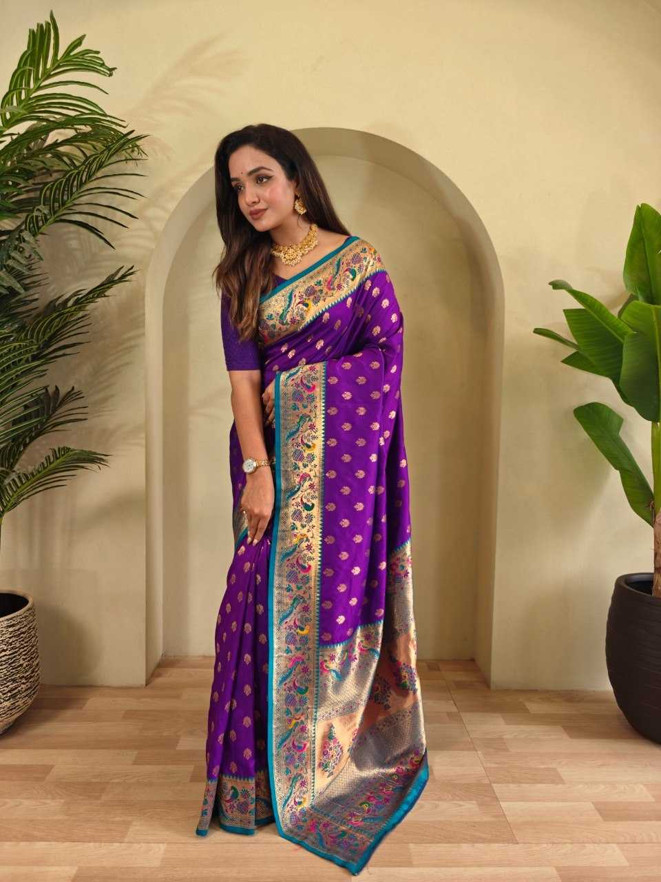 YNF Wholesale Paithani Silk Paithani Sarees KESH249 : Aanchal | Surat Manufacturer