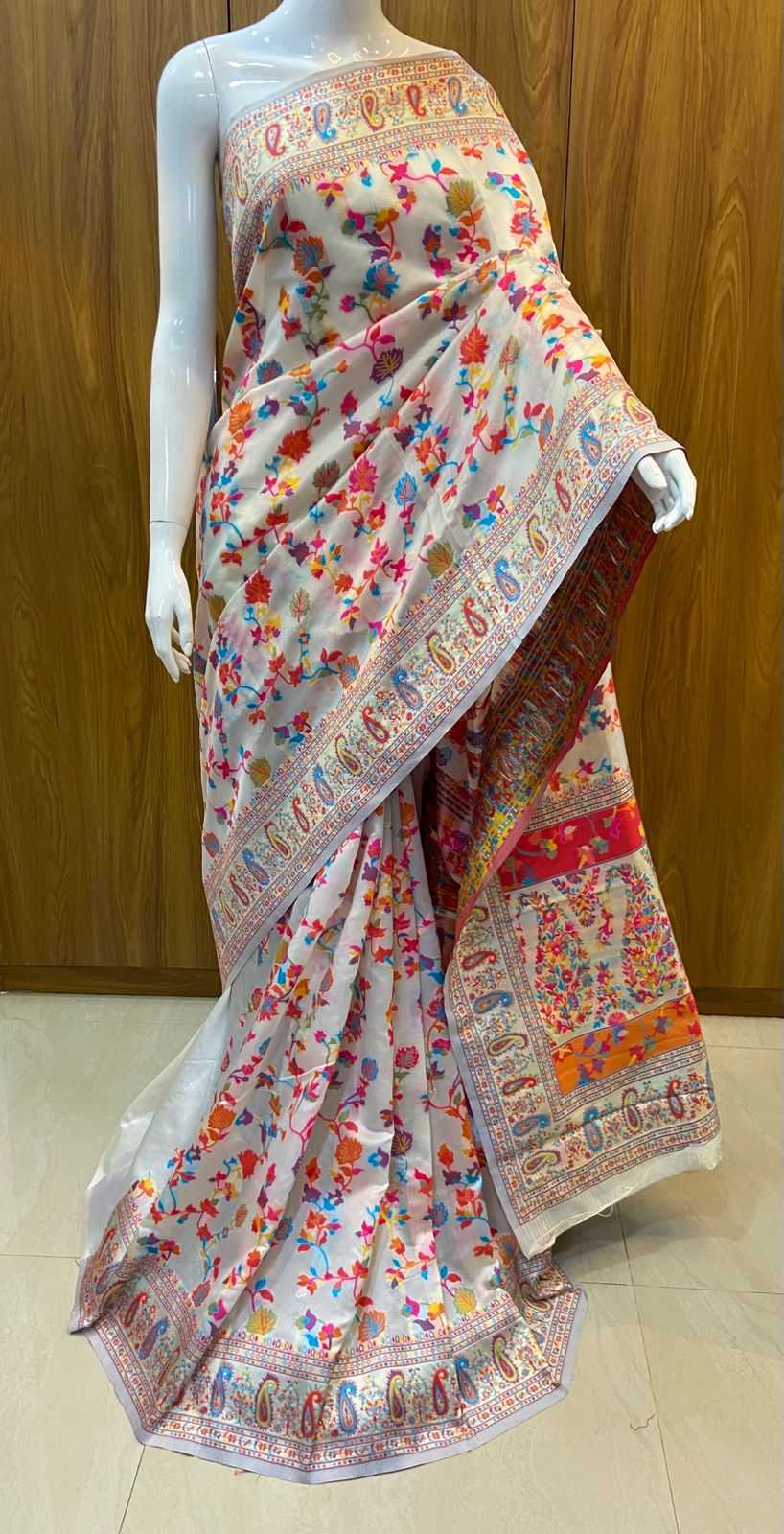 YNF Wholesale Pashmina Heavy Work Sarees KESH140 Nisha | Surat Manufacturer