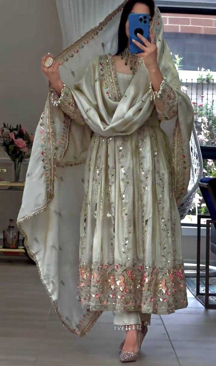 YNF Wholesale Pure Silk Embroidery Gowns KESH141 230 | Surat Manufacturer