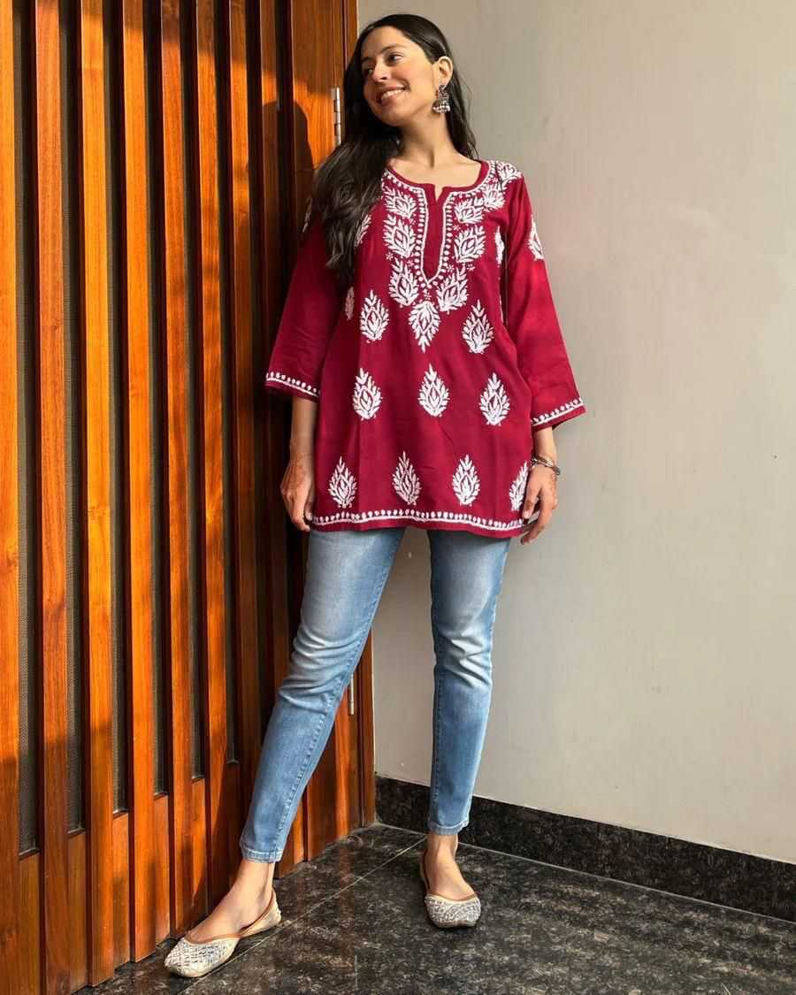 YNF Wholesale Reyon Cotton Short Kurtis KESH502 MF 1107 | Surat Manufacturer