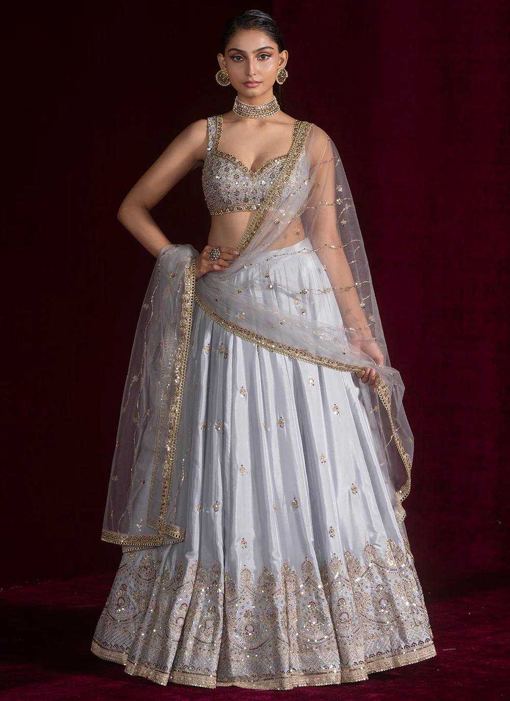 YNF Wholesale Satin Silk Zari Work Lehenga RIN213 364 | Surat Manufacturer