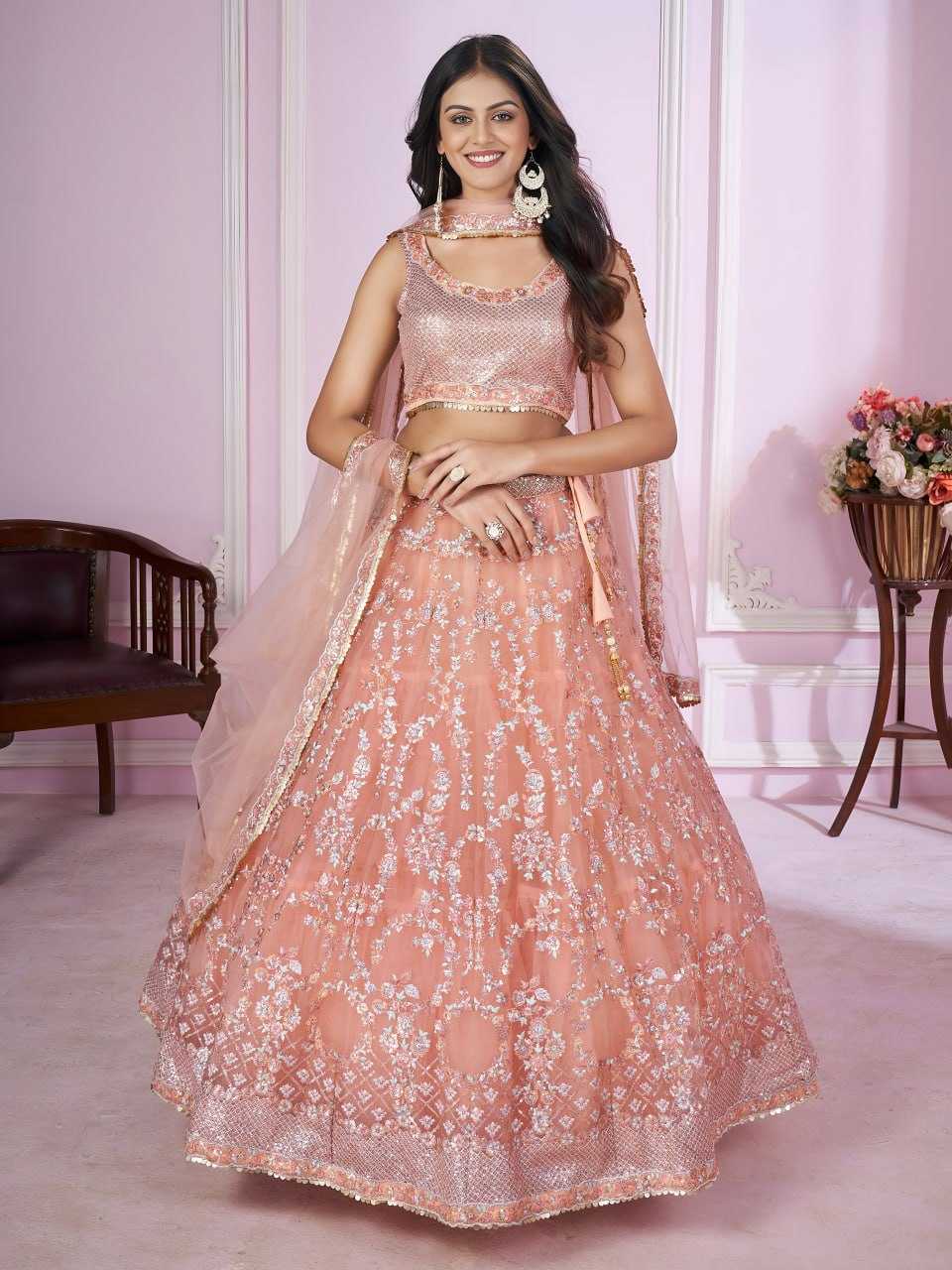 YNF Wholesale Soft Net Wedding Lehenga KESH638 5016 | Surat Manufacturer