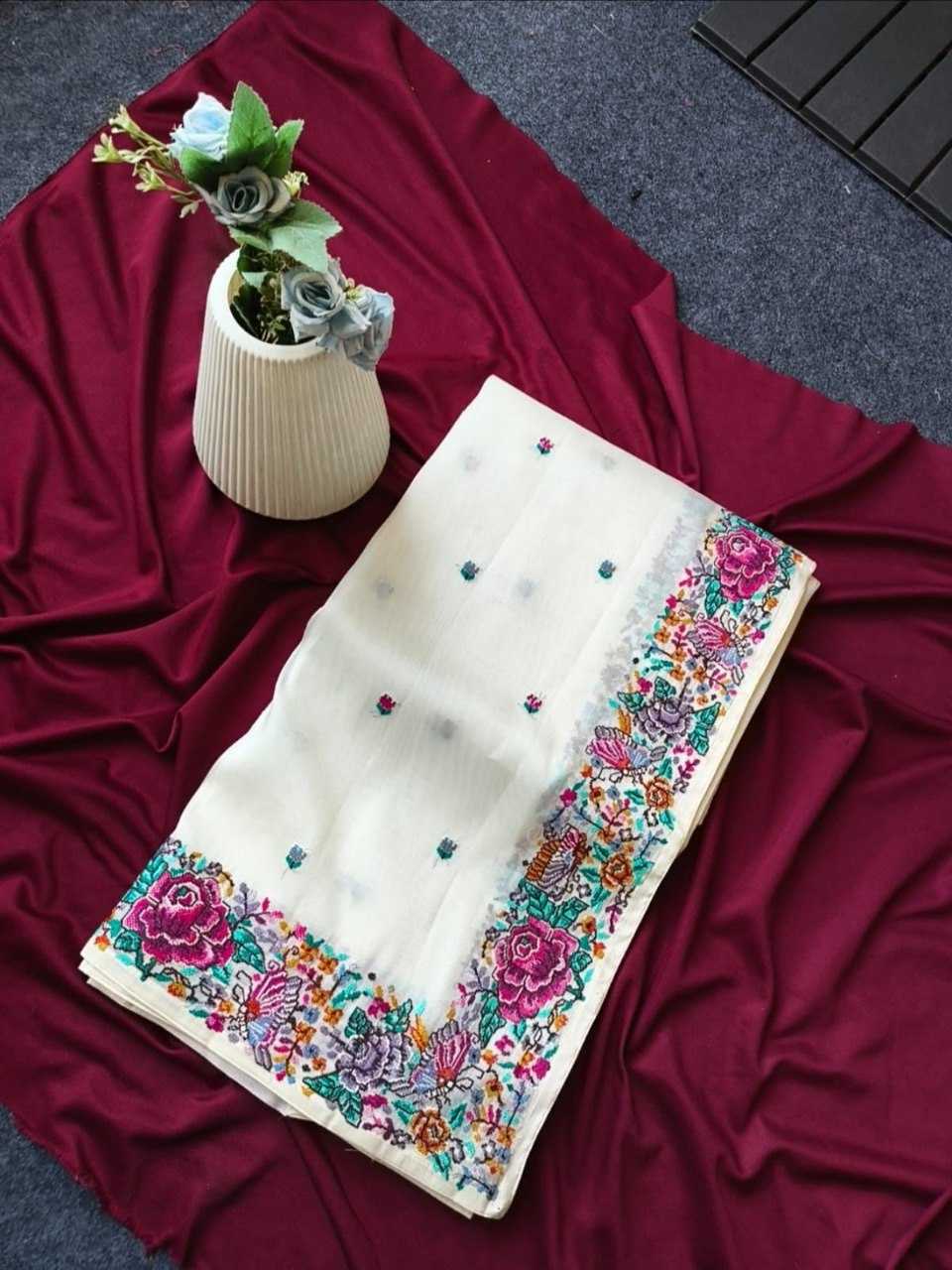 YNF Wholesale Tissue Silk Embroidered Sarees KESH249 3014 | Surat Manufacturer
