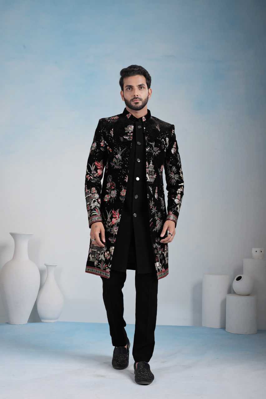 YNF Wholesale Velvet Indo Western RIN223 1764 | Surat Manufacturer