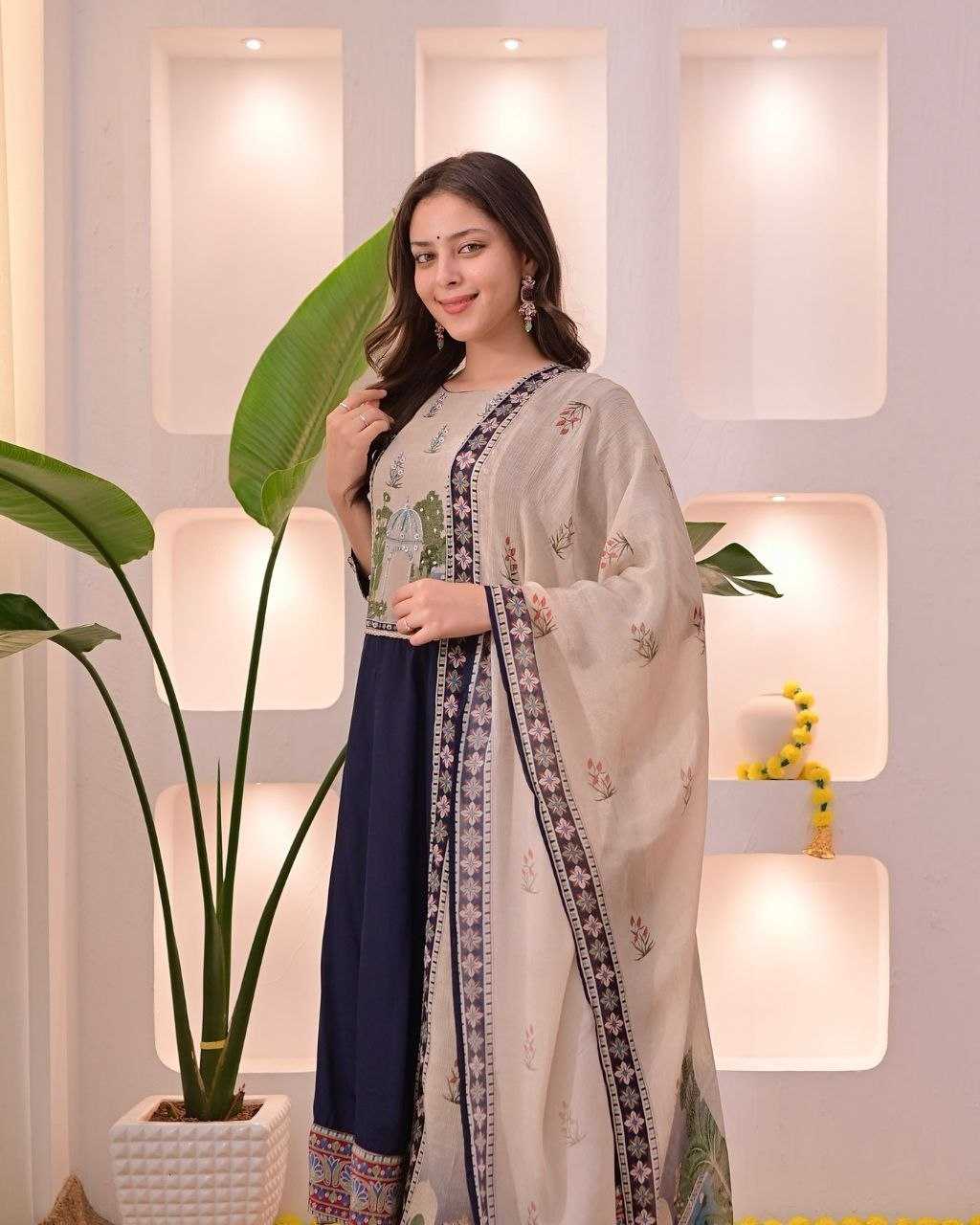 YNF Wholesale Vichitra Silk Embroidery Suits KESH625 Noor | Surat Manufacturer