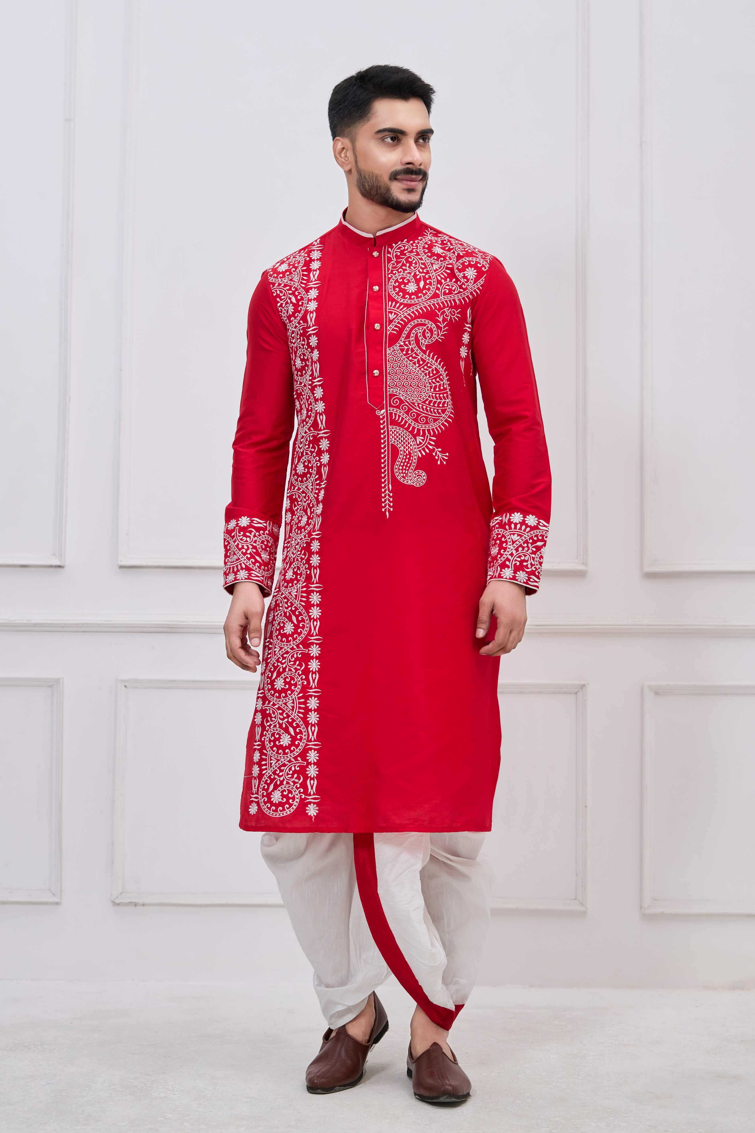 YNF Wholesale Viscose Bengali Dhoti Kurta Pyjama RIN223 series-3695-to-3699 | Surat Manufacturer