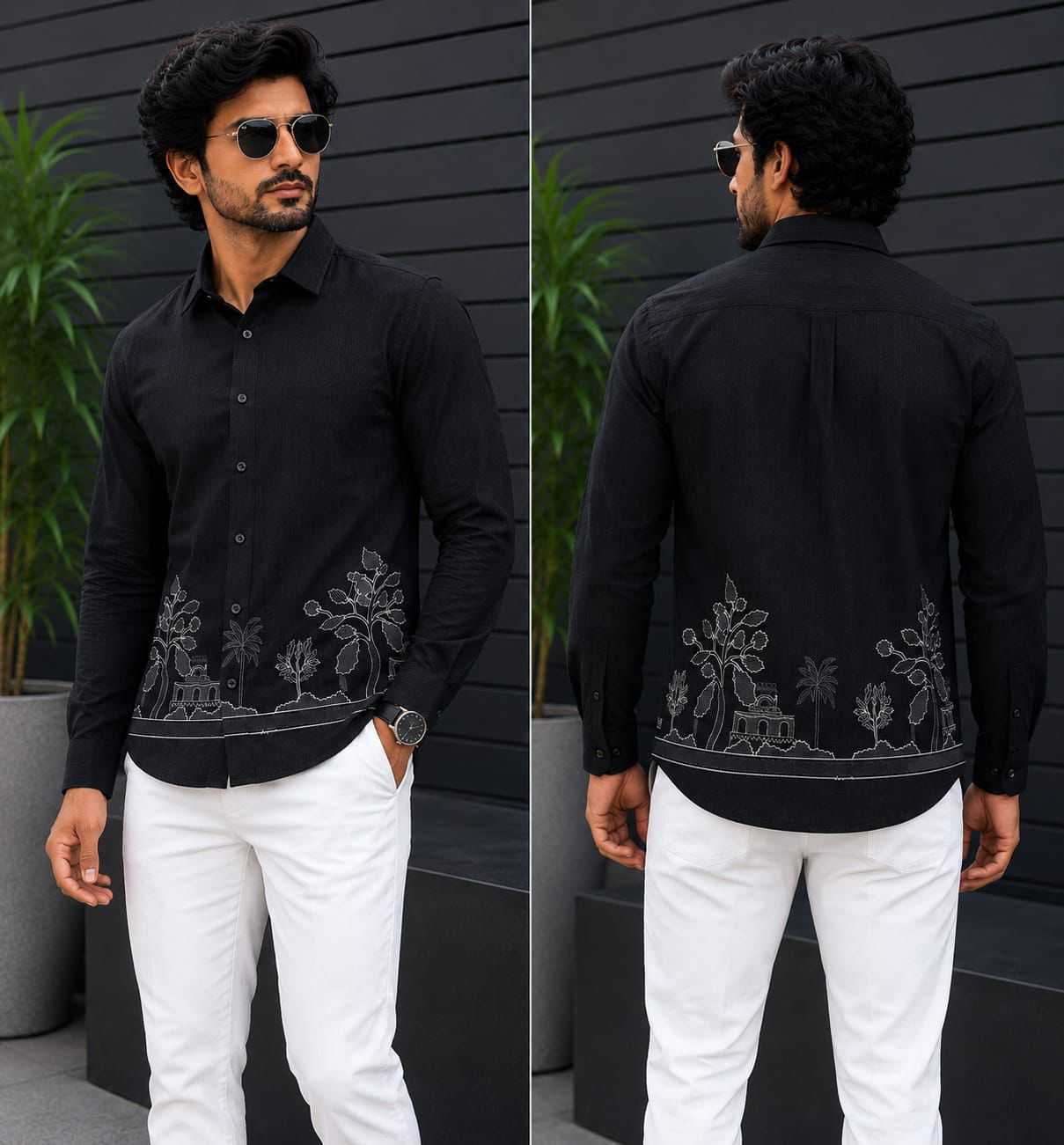 YNF Wholesale Linen Mens Shirt  | Surat Manufacturer