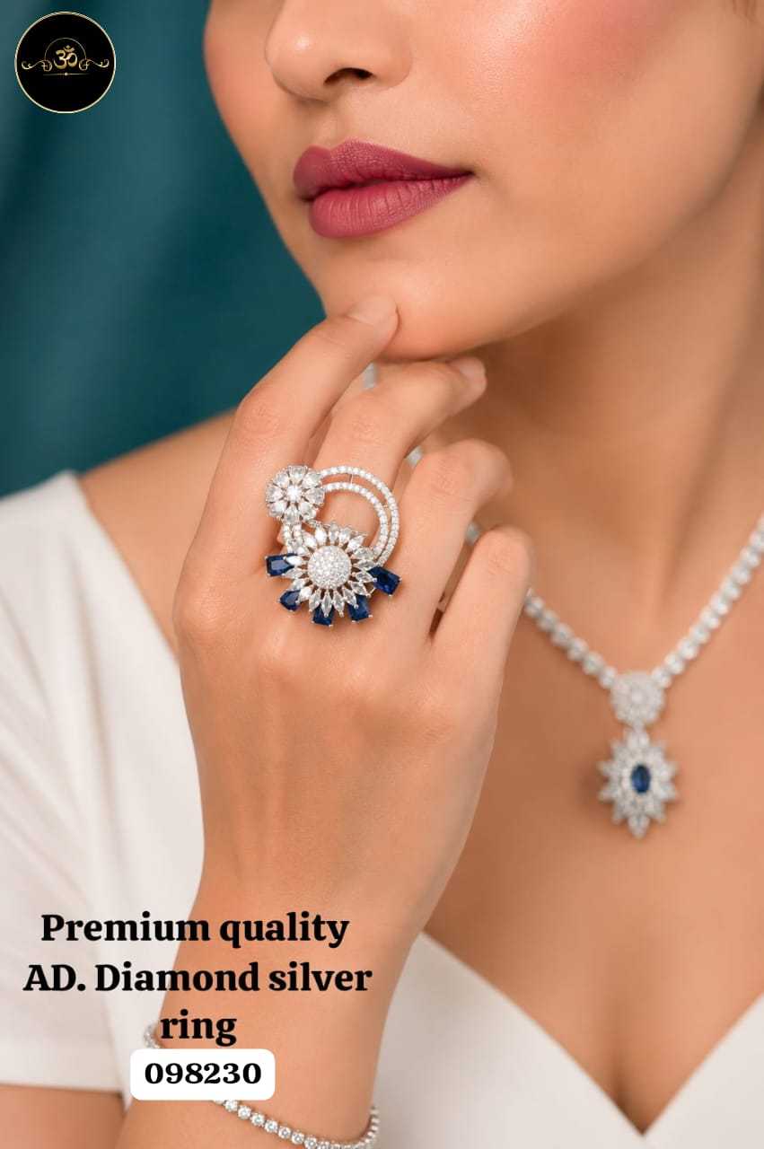 YNF Wholesale AD Diamond Diamond Rings  | Surat Manufacturer