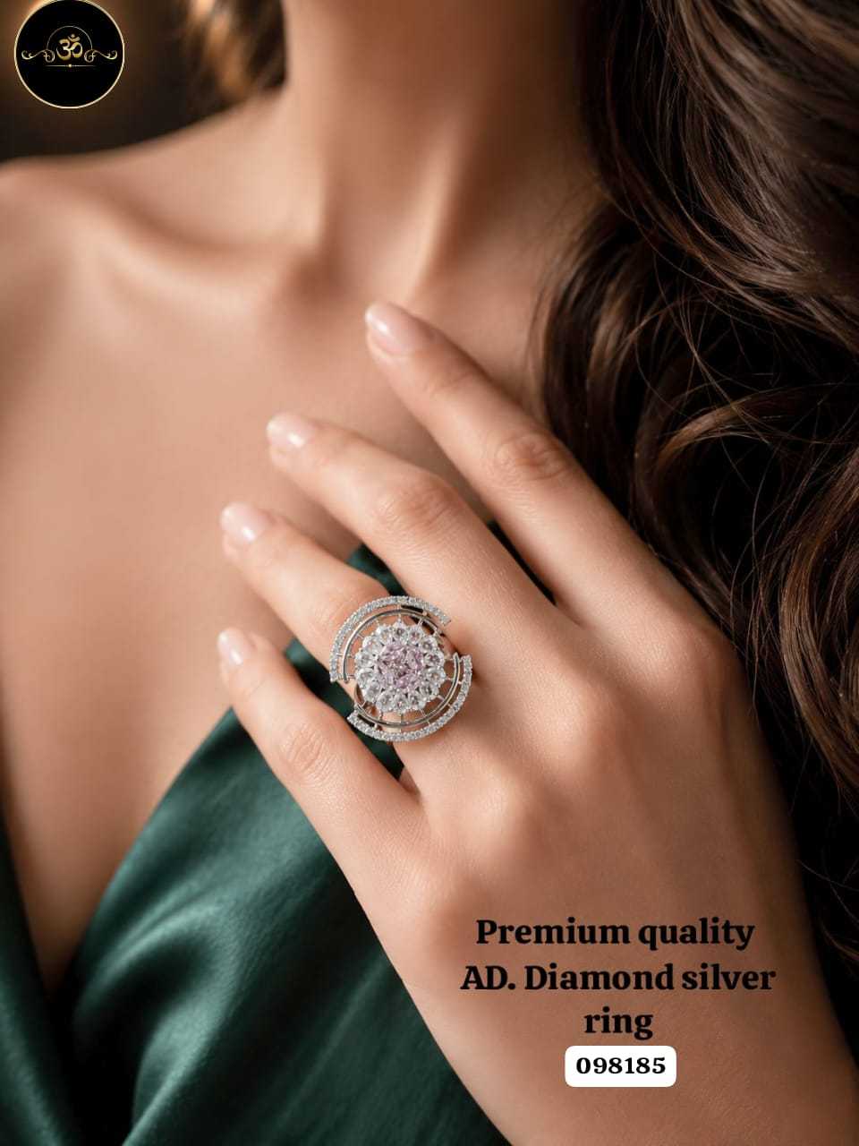 YNF Wholesale AD Diamond Diamond Rings  | Surat Manufacturer