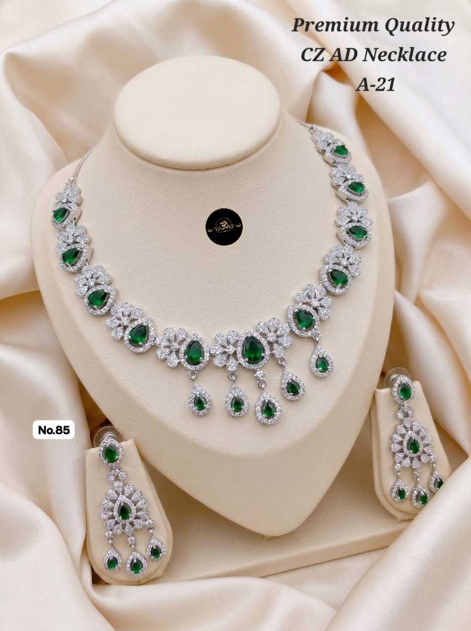 YNF Wholesale AD Diamond Fancy Mala Necklaces  | Surat Manufacturer