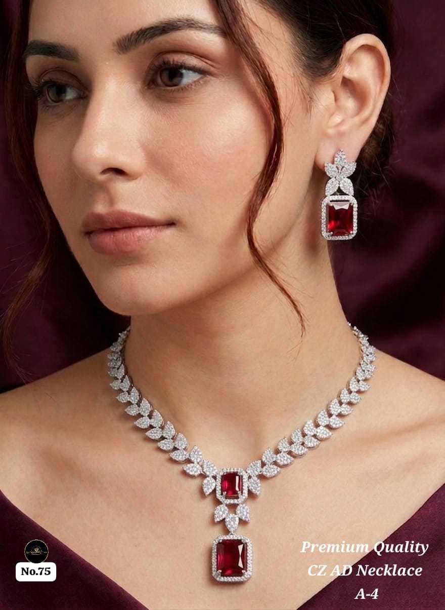YNF Wholesale AD Diamond Fancy Mala Necklaces  | Surat Manufacturer