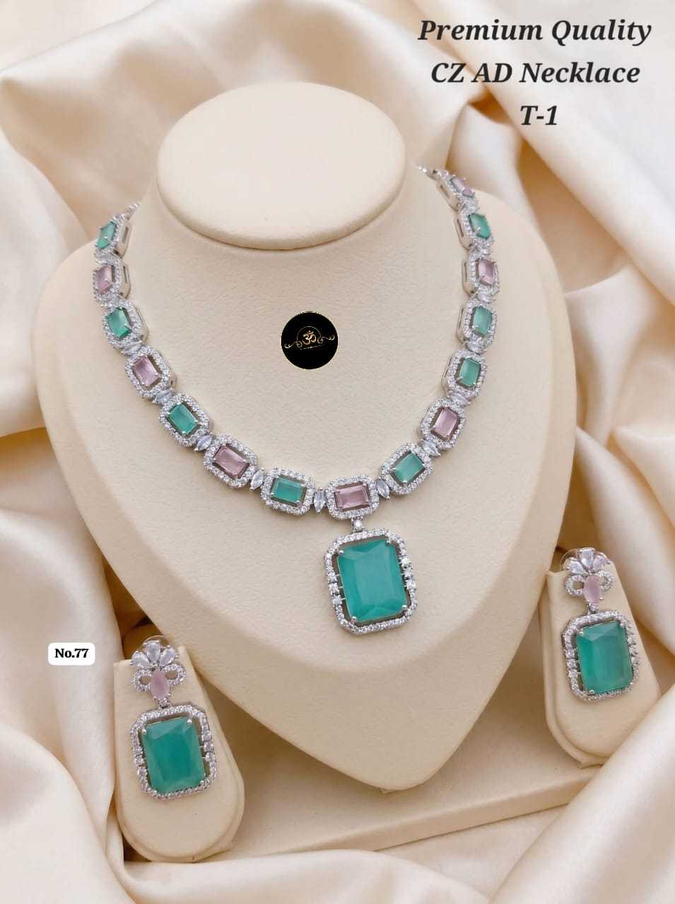 YNF Wholesale AD Diamond Fancy Mala Necklaces  | Surat Manufacturer