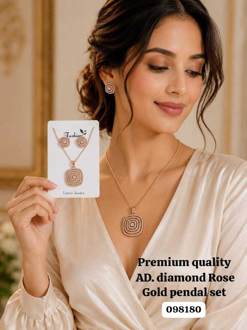 YNF Wholesale AD Diamond Pendant  | Surat Manufacturer