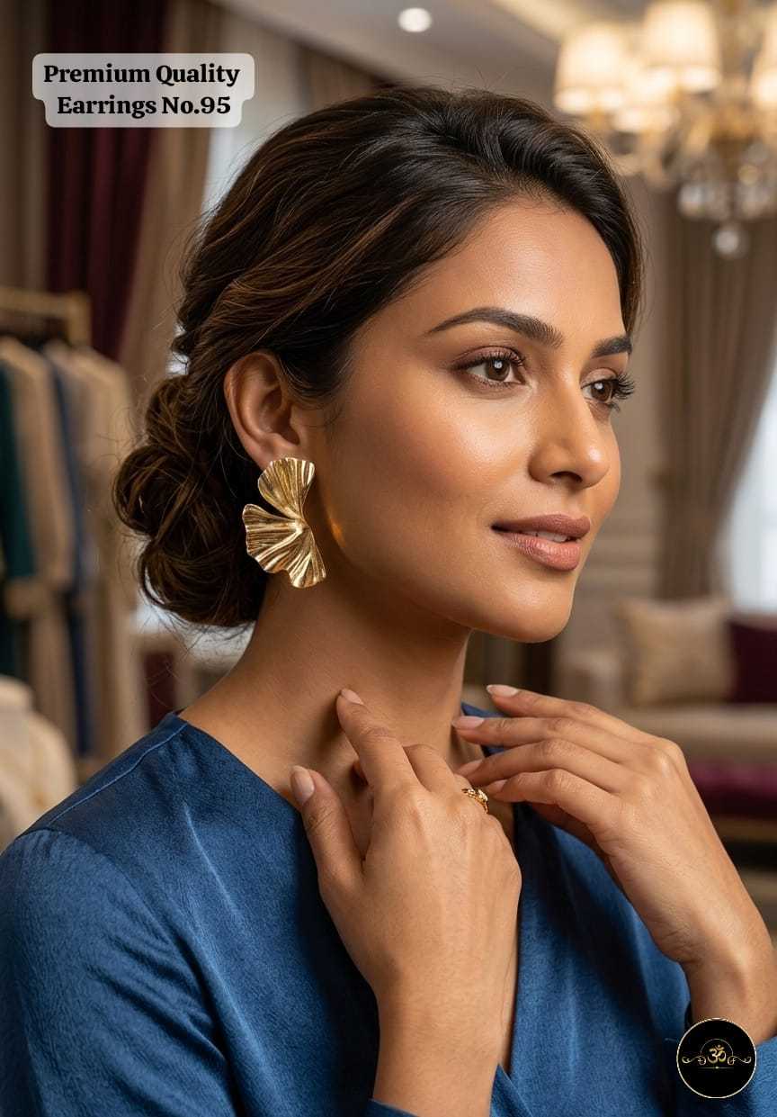 YNF Wholesale Brass Fancy Earrings  | Surat Manufacturer
