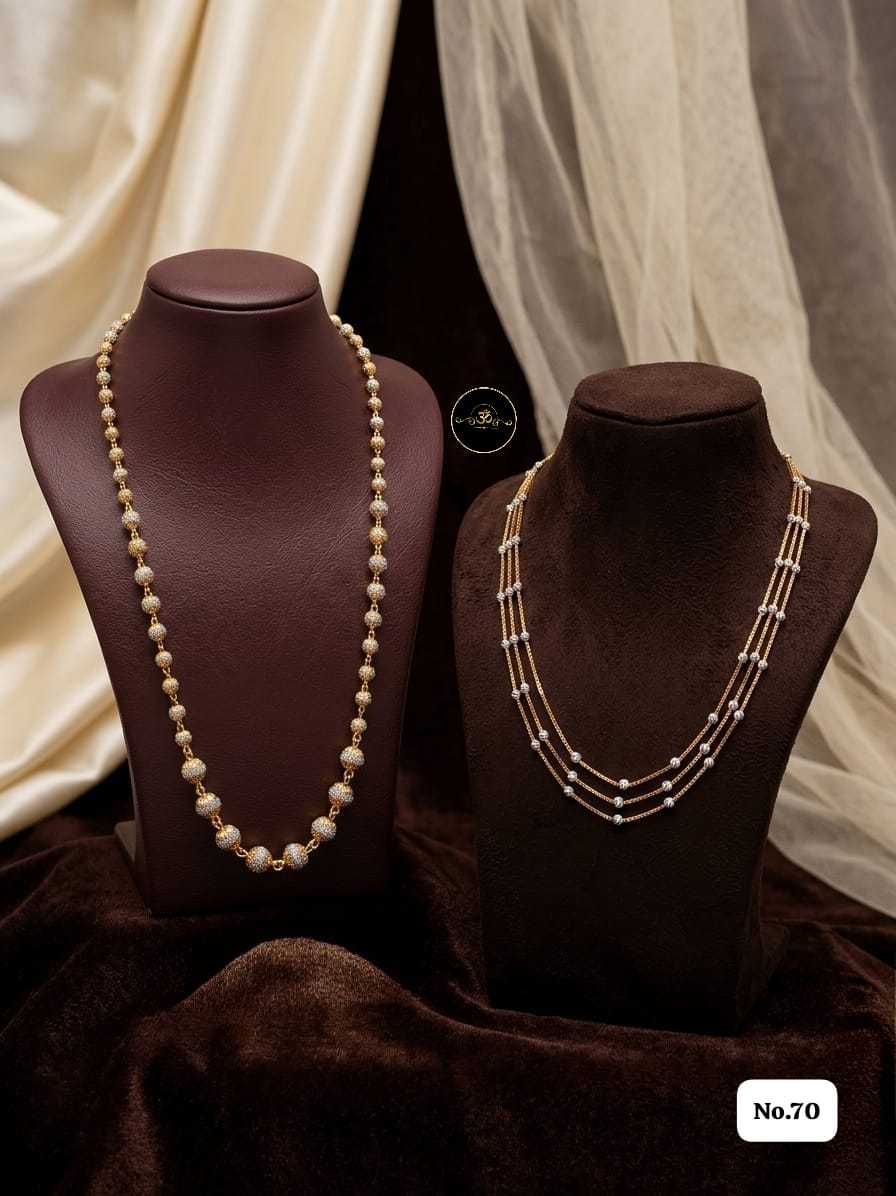 YNF Wholesale Brass Fancy Mala Necklaces  | Surat Manufacturer