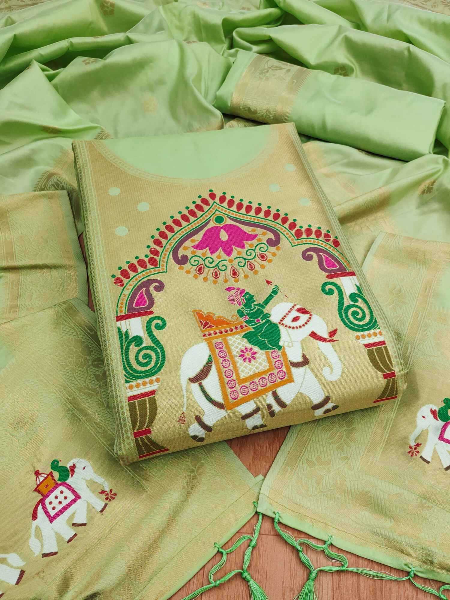 YNF Wholesale Soft Silk Zari Work Suit  | Surat Manufacturer