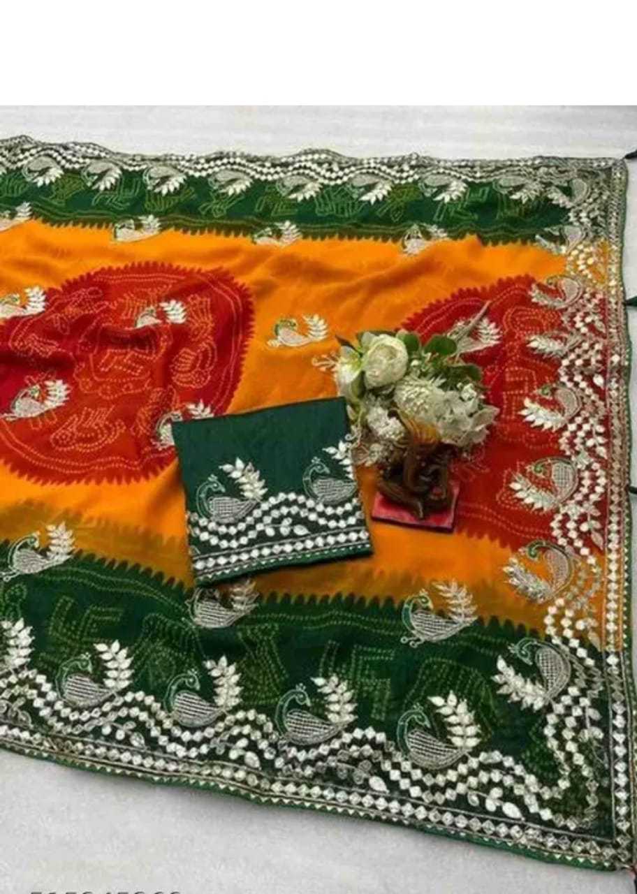 YNF Wholesale Georgette Fancy Sarees  | Surat Manufacturer