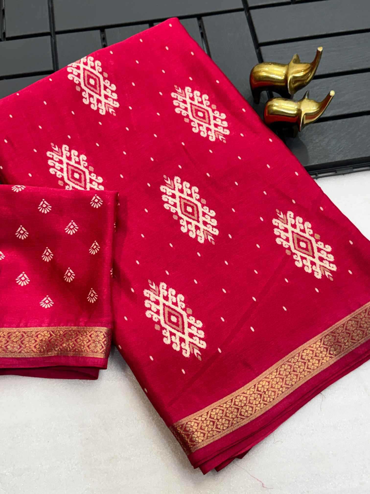 YNF Wholesale Chinon Silk Printed Silk Saree  | Surat Manufacturer