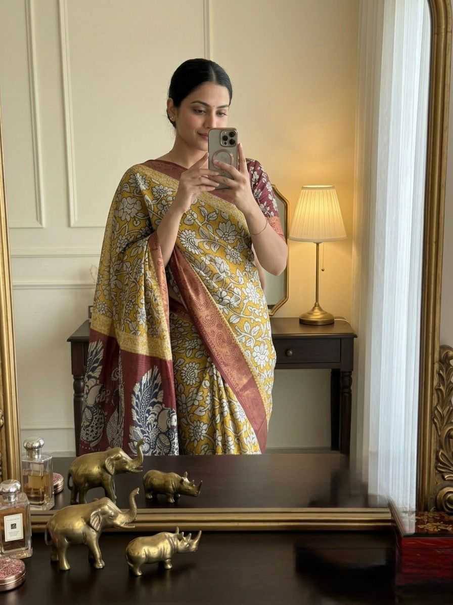 YNF Wholesale Cotton Kalamkari Sarees  | Surat Manufacturer