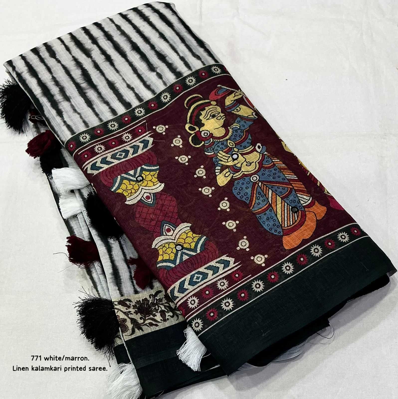 YNF Wholesale Linen Fancy Sarees  | Surat Manufacturer