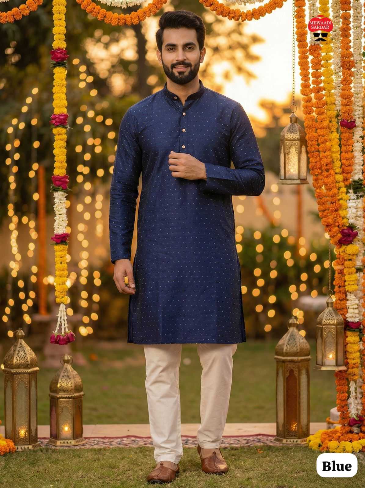 YNF Wholesale Silk Mens Kurta Pyjama  | Surat Manufacturer
