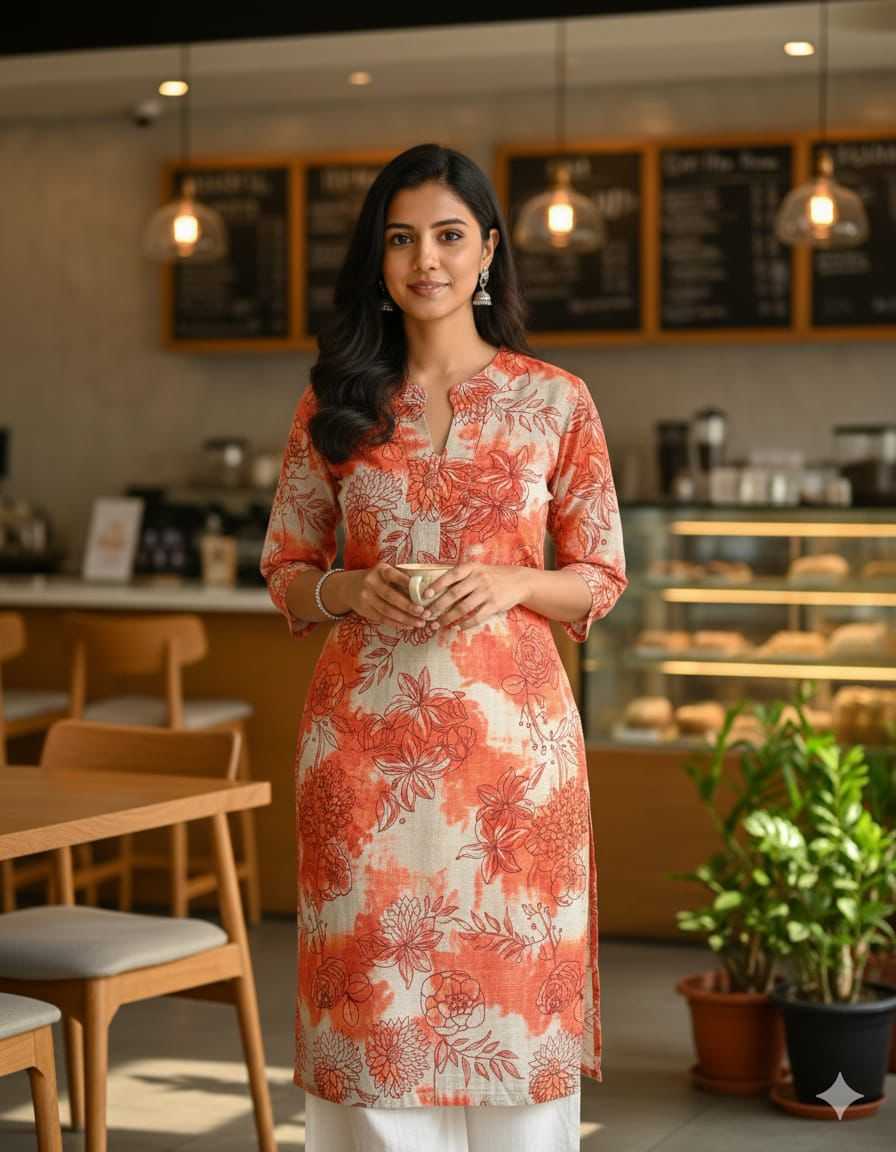 YNF Wholesale Cotton Long Kurtis  | Surat Manufacturer