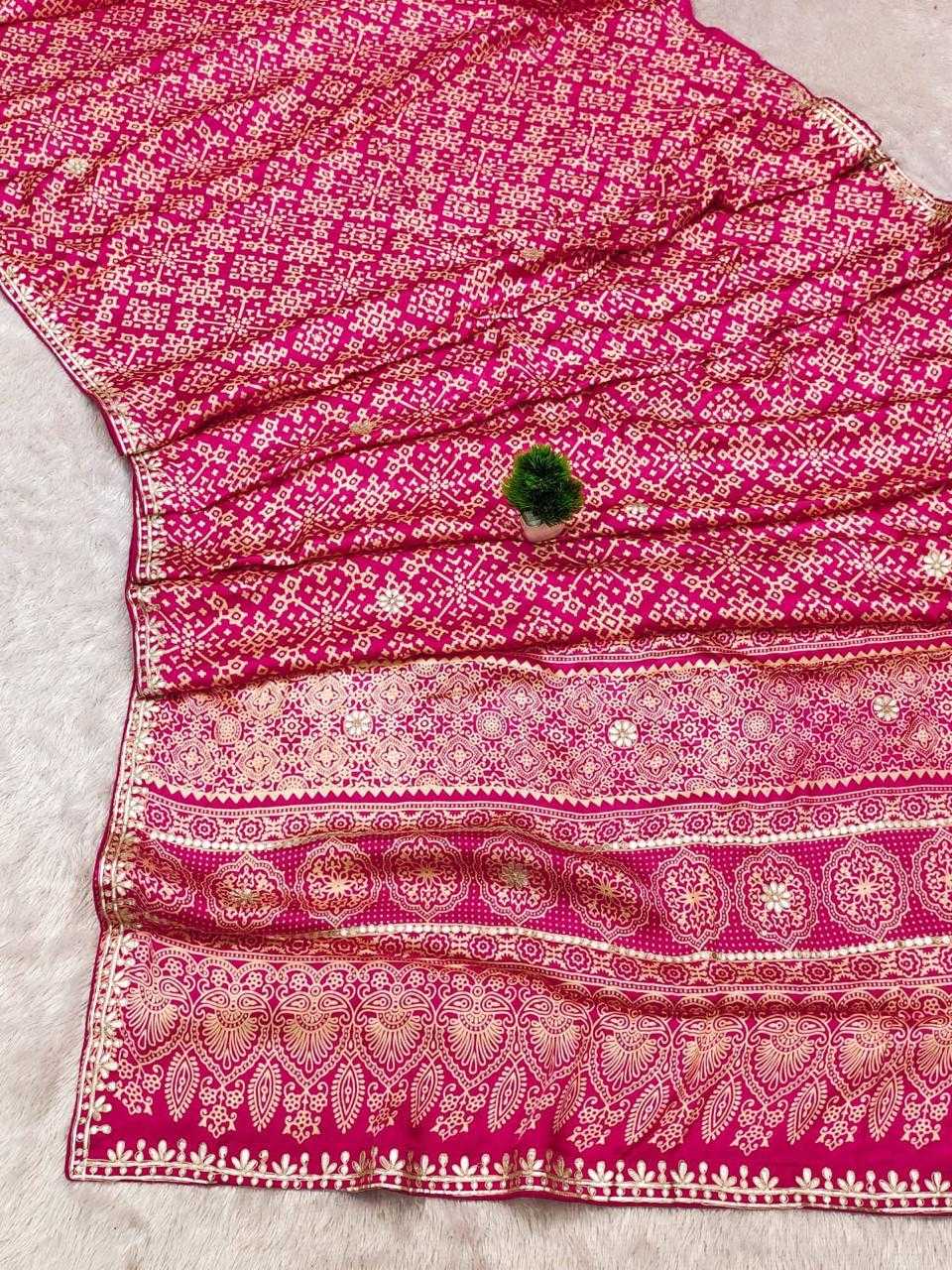 YNF Wholesale Patola Silk Block Print Sarees  | Surat Manufacturer