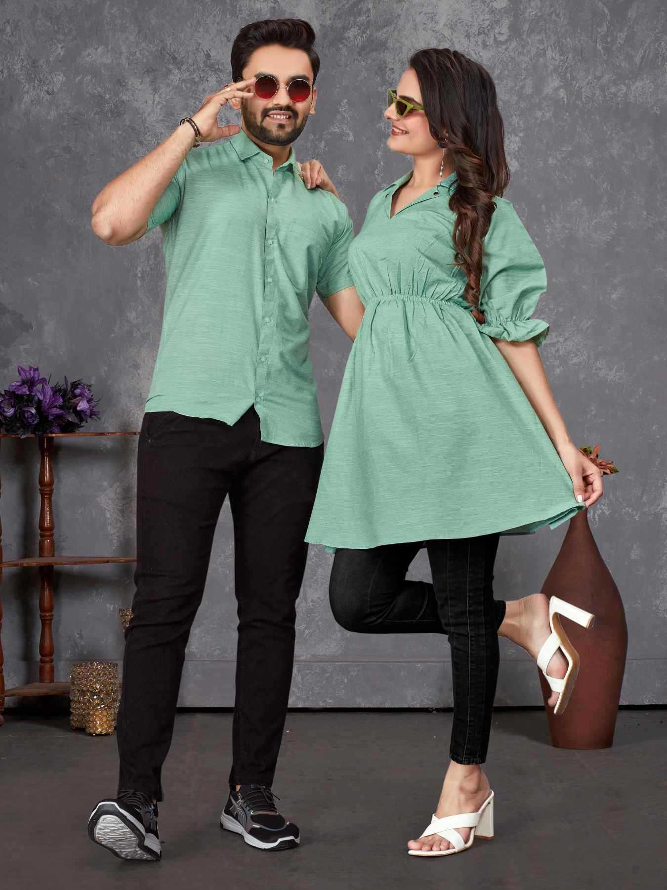 YNF Wholesale Cotton Couple Matching Ethnic Outfits  | Surat Manufacturer