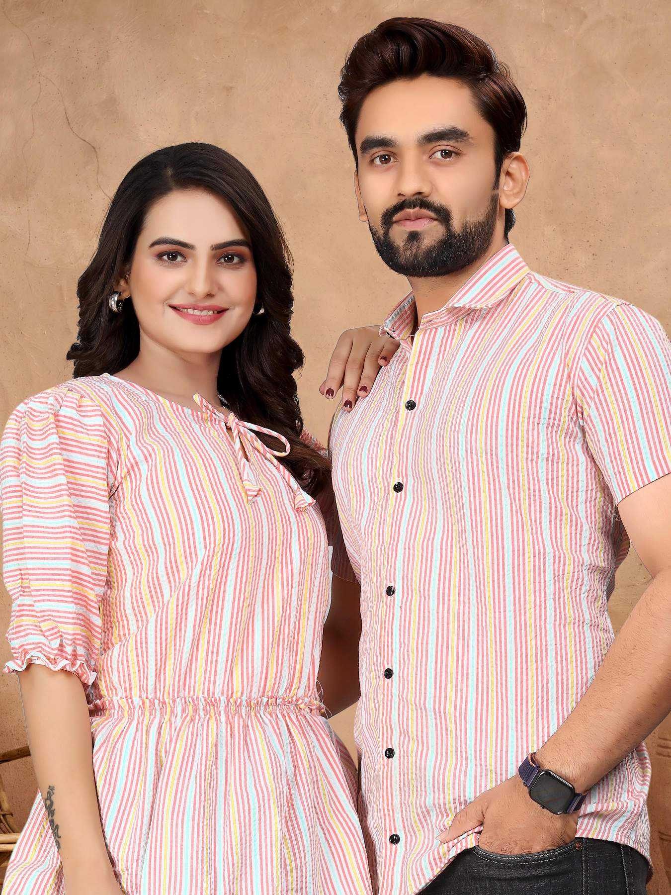 YNF Wholesale Cotton Couple Matching Ethnic Outfits  | Surat Manufacturer
