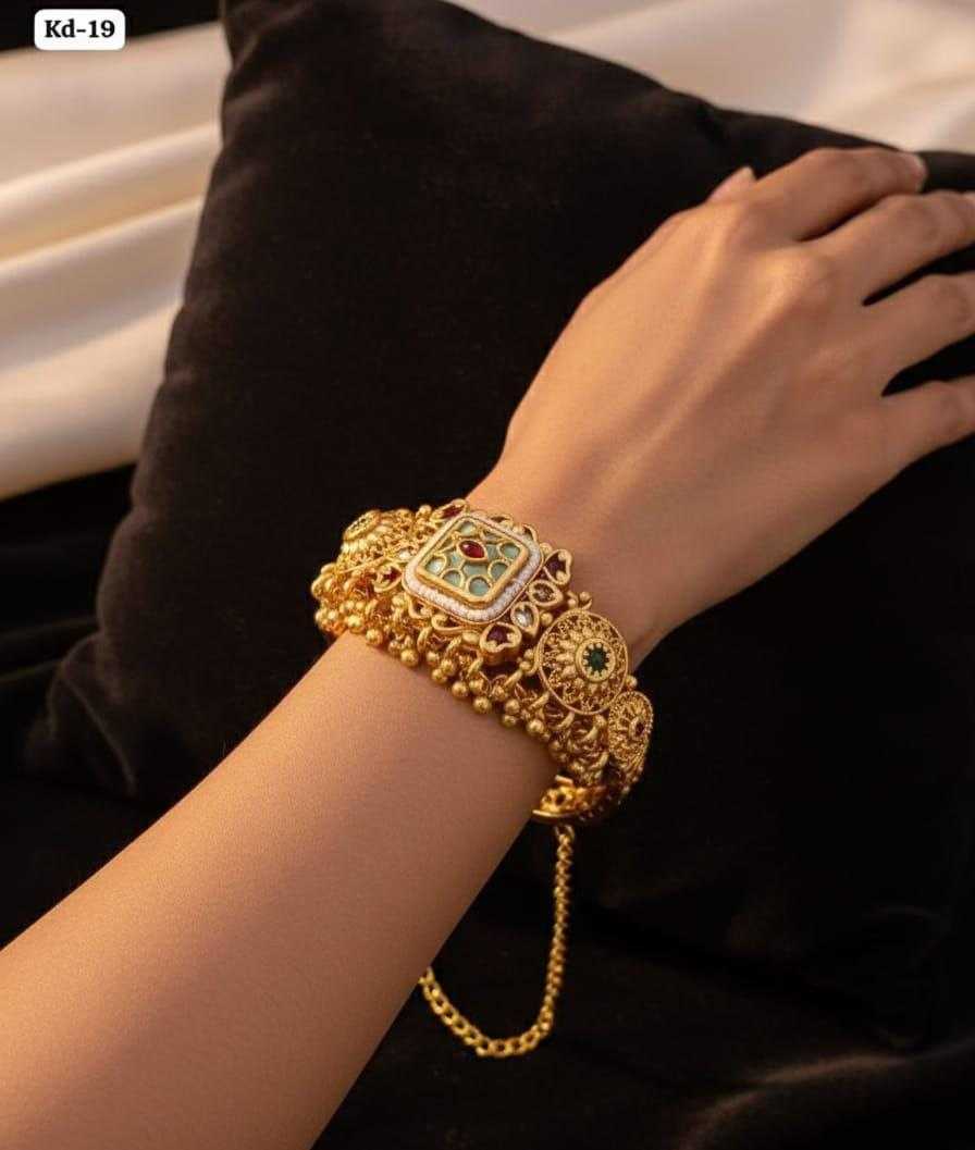 YNF Wholesale Brass Antique Bangles KESH164 | Surat Manufacturer