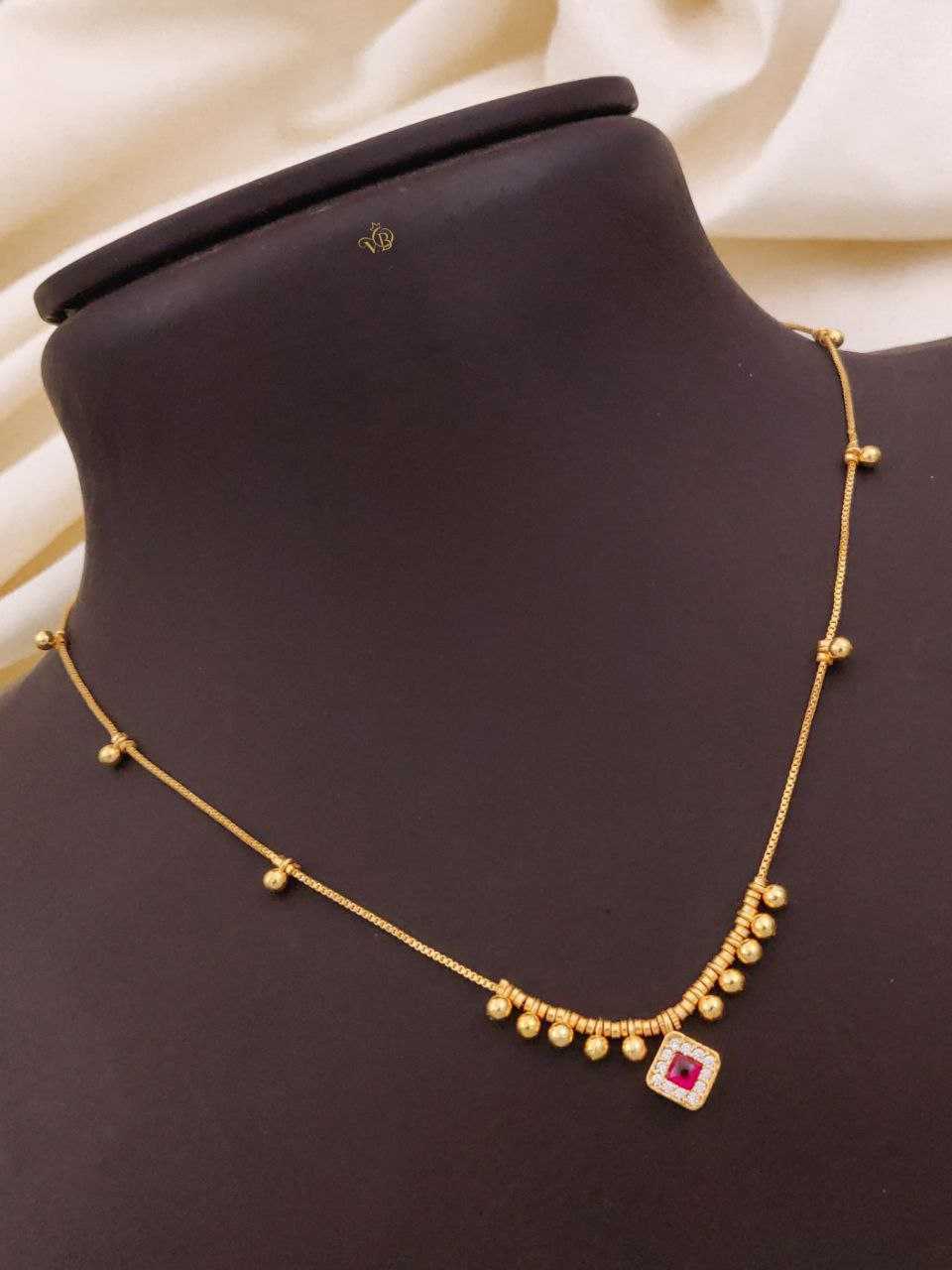 YNF Wholesale Brass Artificial Pendant Set KESH164 | Surat Manufacturer