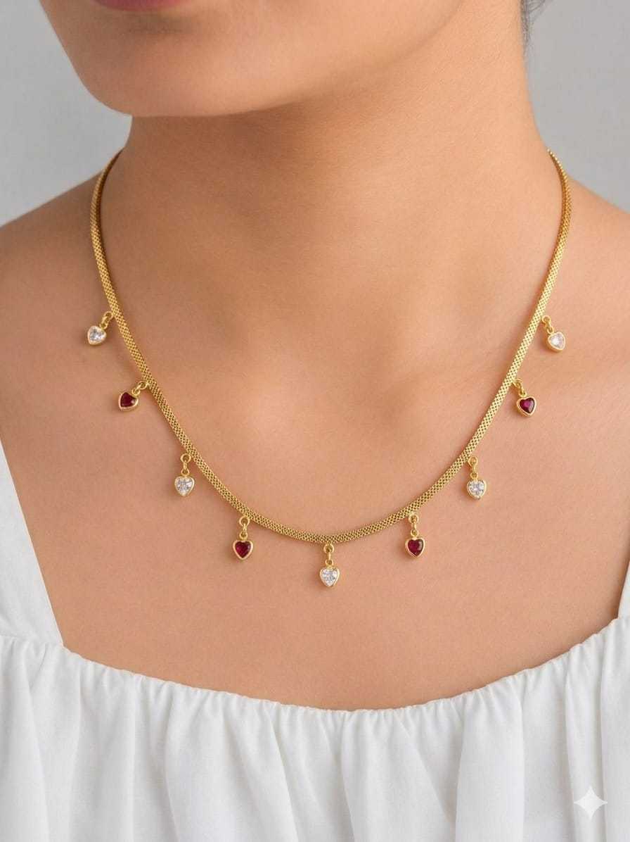 YNF Wholesale Brass Chain Pendant Set KESH164 | Surat Manufacturer