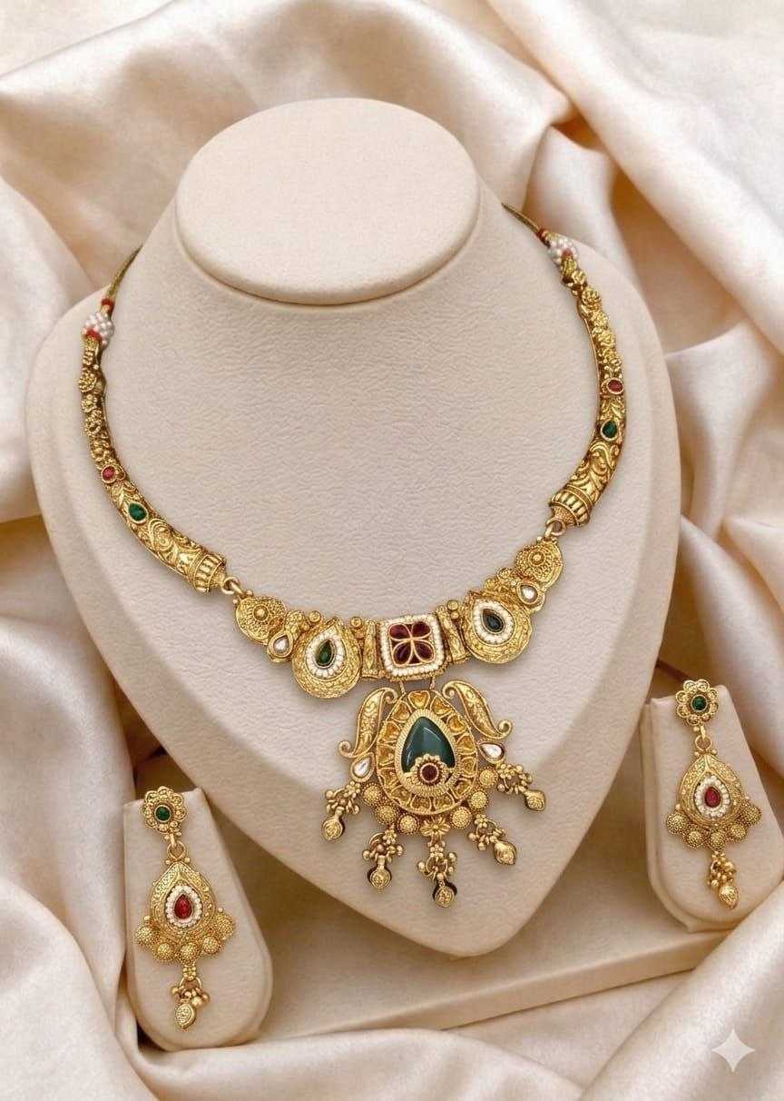 YNF Wholesale Brass Choker Necklaces KESH164 | Surat Manufacturer
