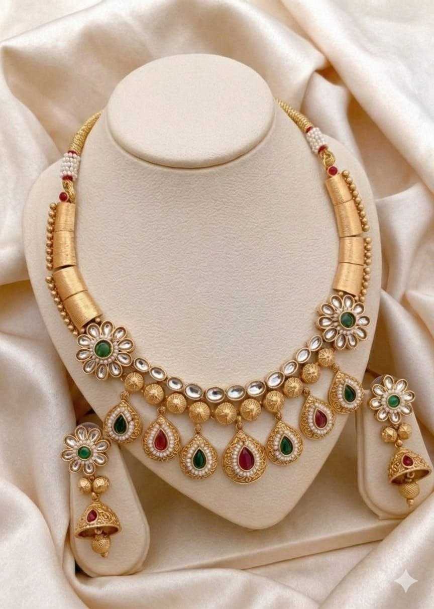 YNF Wholesale Brass Fancy Mala Necklaces KESH164 | Surat Manufacturer