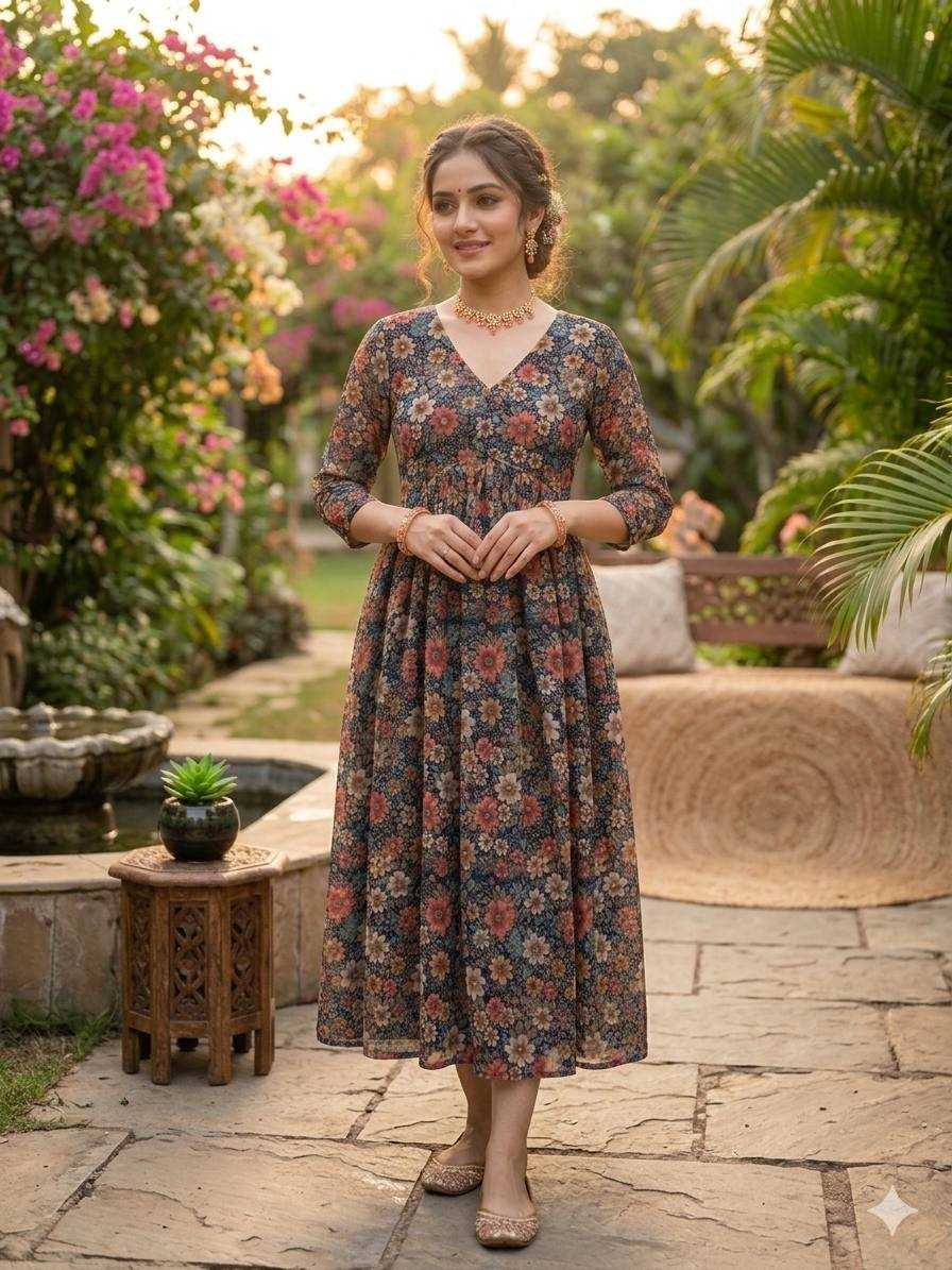 YNF Wholesale Chiffon Alia Cut Suits KESH210 2815 | Surat Manufacturer