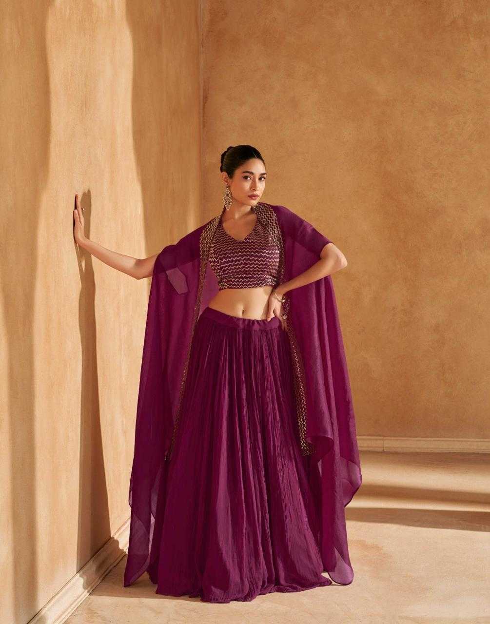 YNF Wholesale Chinon Silk Silk Lehenga KESH530 SAYURI KALKI | Surat Manufacturer