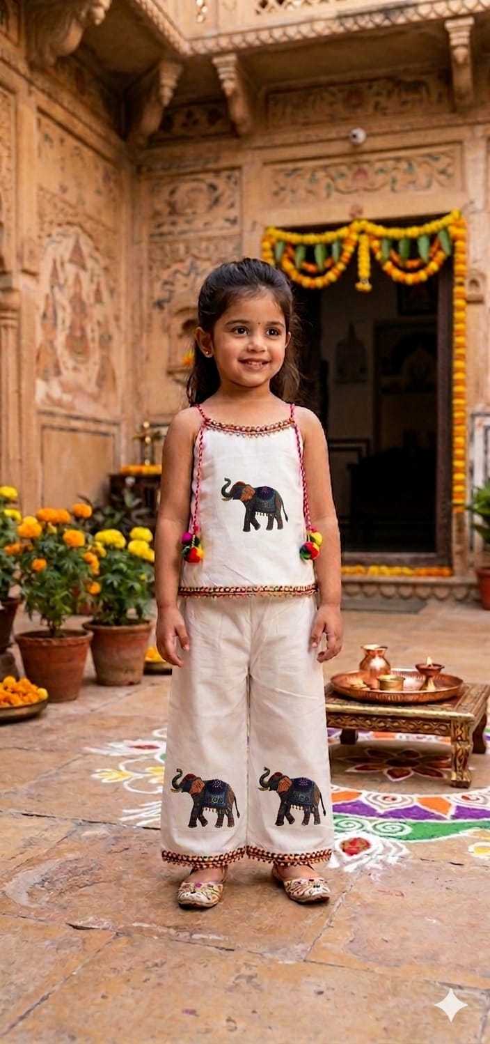 YNF Wholesale Cotton Cambric Kids Co-ord Set KESH109 little gaj | Surat Manufacturer