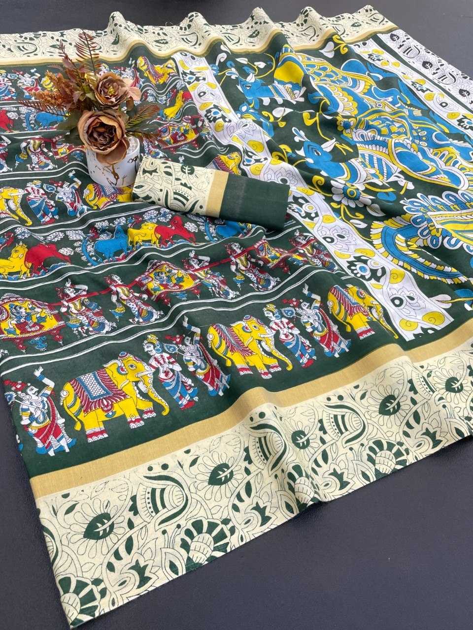 YNF Wholesale Cotton Fancy Sarees KESH173 MR08 | Surat Manufacturer