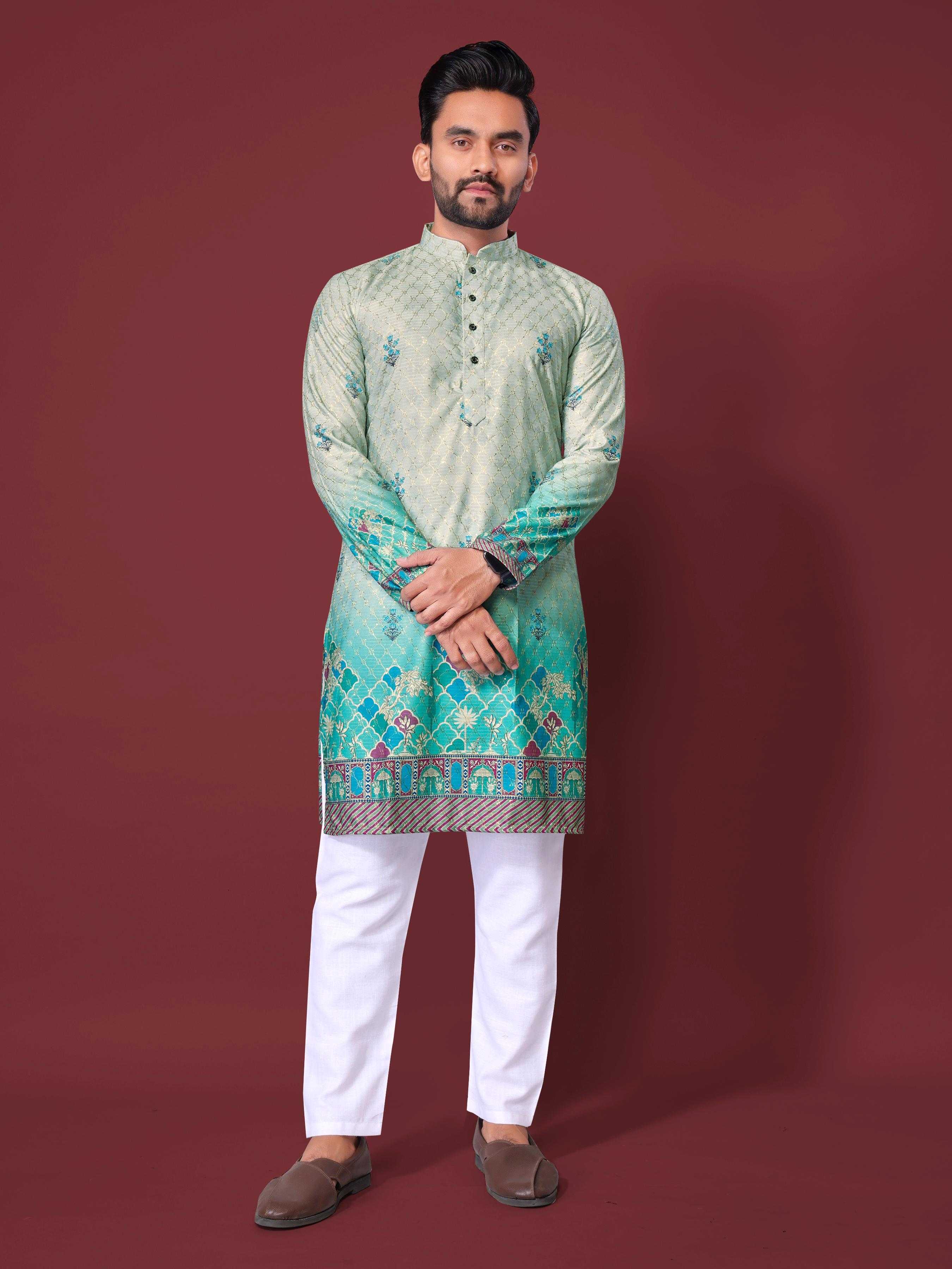 YNF Wholesale Cotton Mens Kurta Pyjama KESH620 Inaara | Surat Manufacturer