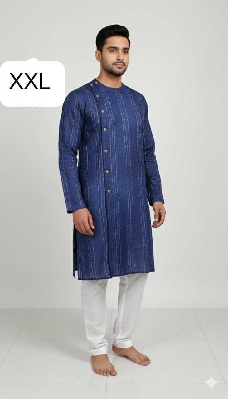 YNF Wholesale Cotton Mens Kurta Pyjama KESH650 Heavy | Surat Manufacturer