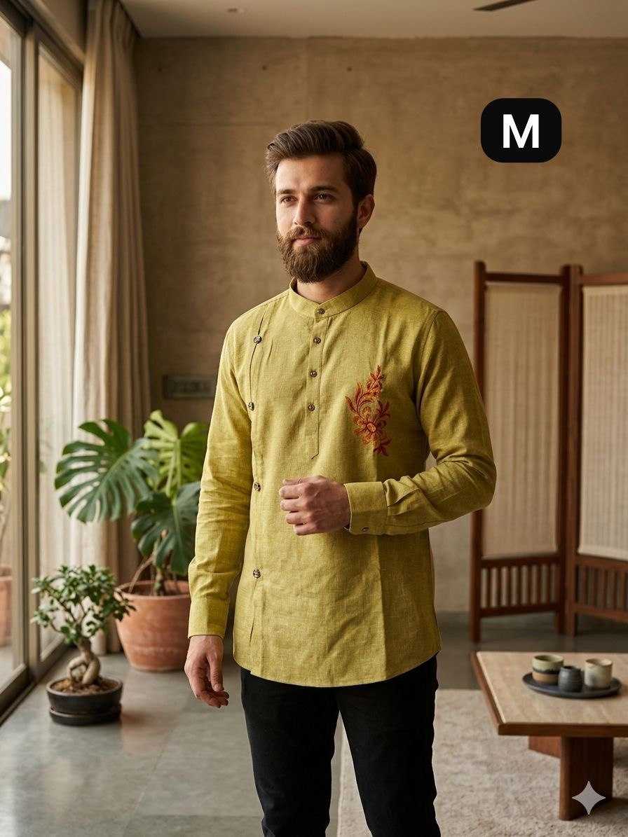 YNF Wholesale Cotton Mens Kurtas KESH650 Short | Surat Manufacturer