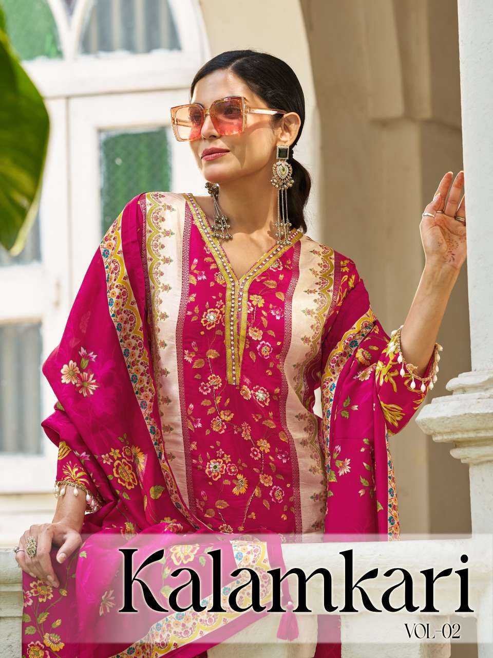 YNF Wholesale Crepe Silk Printed Suits KESH448 Kalamkari Vol-02 | Surat Manufacturer