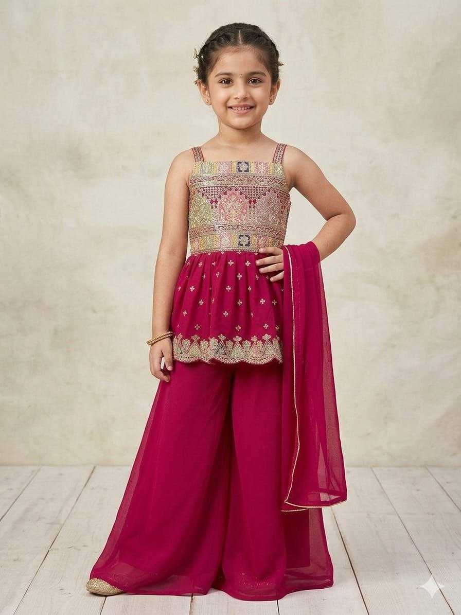 YNF Wholesale Georgette Kids Top & Pant KESH552 4 | Surat Manufacturer