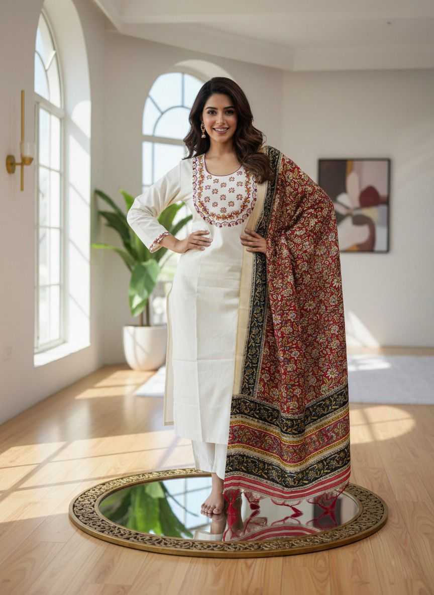 YNF Wholesale Khadi Cotton Designer Kurtis KESH160 Print Dupatta | Surat Manufacturer