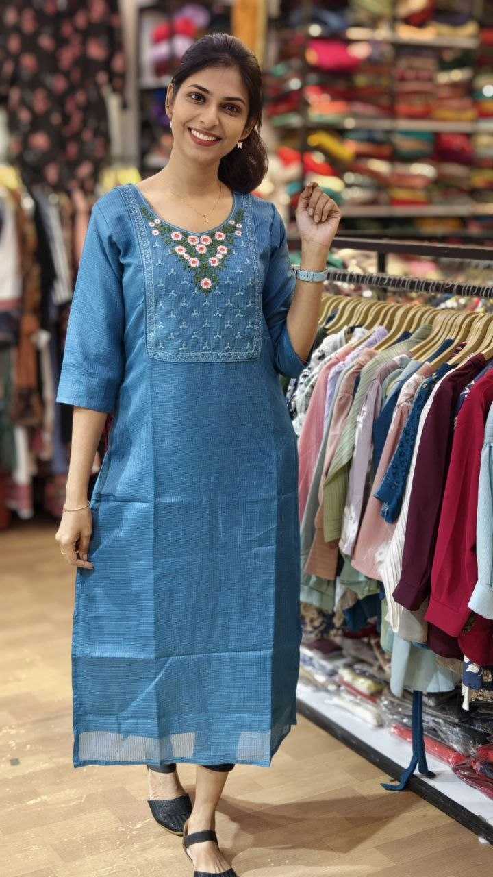 YNF Wholesale Kota Checks Embroidery Suits KESH461 250 | Surat Manufacturer
