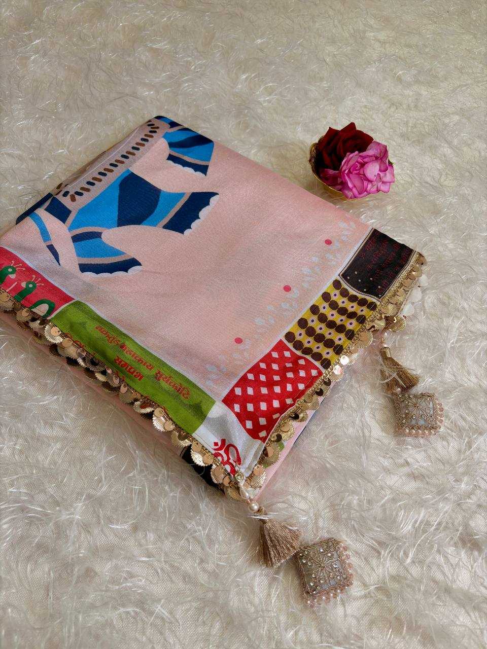 YNF Wholesale Malai Silk Hand Work Sarees KESH419 Malayi | Surat Manufacturer